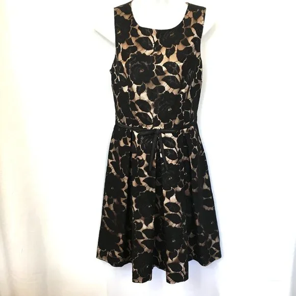 brown slip dress lace Freilla Brown Satin Midi dress - US 10 main image 1